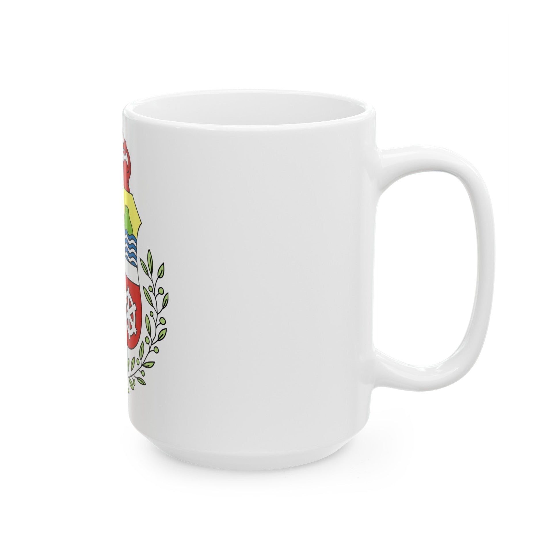 Coat of arms of Aruba - White Coffee Mug-The Sticker Space