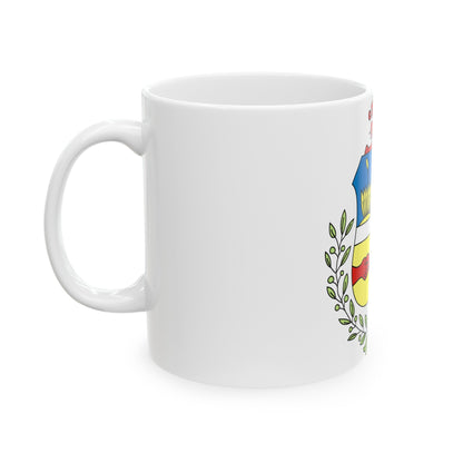 Coat of arms of Aruba - White Coffee Mug-The Sticker Space