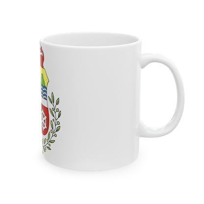 Coat of arms of Aruba - White Coffee Mug-The Sticker Space