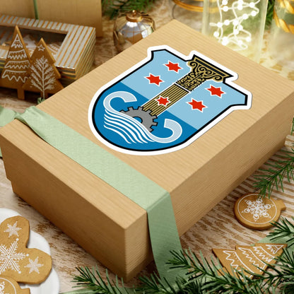 Coat of arms of Ashqelon (Israel) (Coat of Arms) STICKER Vinyl Kiss-Cut Decal - The Sticker Space