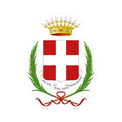 Coat of arms of Asti (Italy) (Coat of Arms) STICKER Vinyl Kiss-Cut Decal 2 Inch White - The Sticker Space