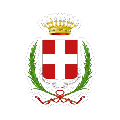 Coat of arms of Asti (Italy) (Coat of Arms) STICKER Vinyl Kiss-Cut Decal 6 Inch White - The Sticker Space