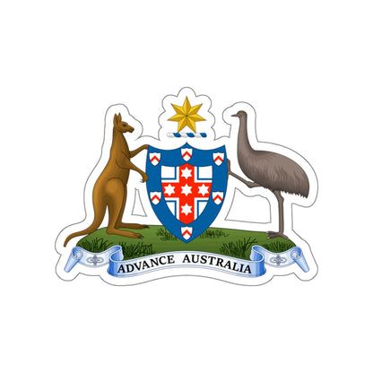 Coat of arms of Australia (1908–1912) STICKER Vinyl Die-Cut Decal-White-The Sticker Space