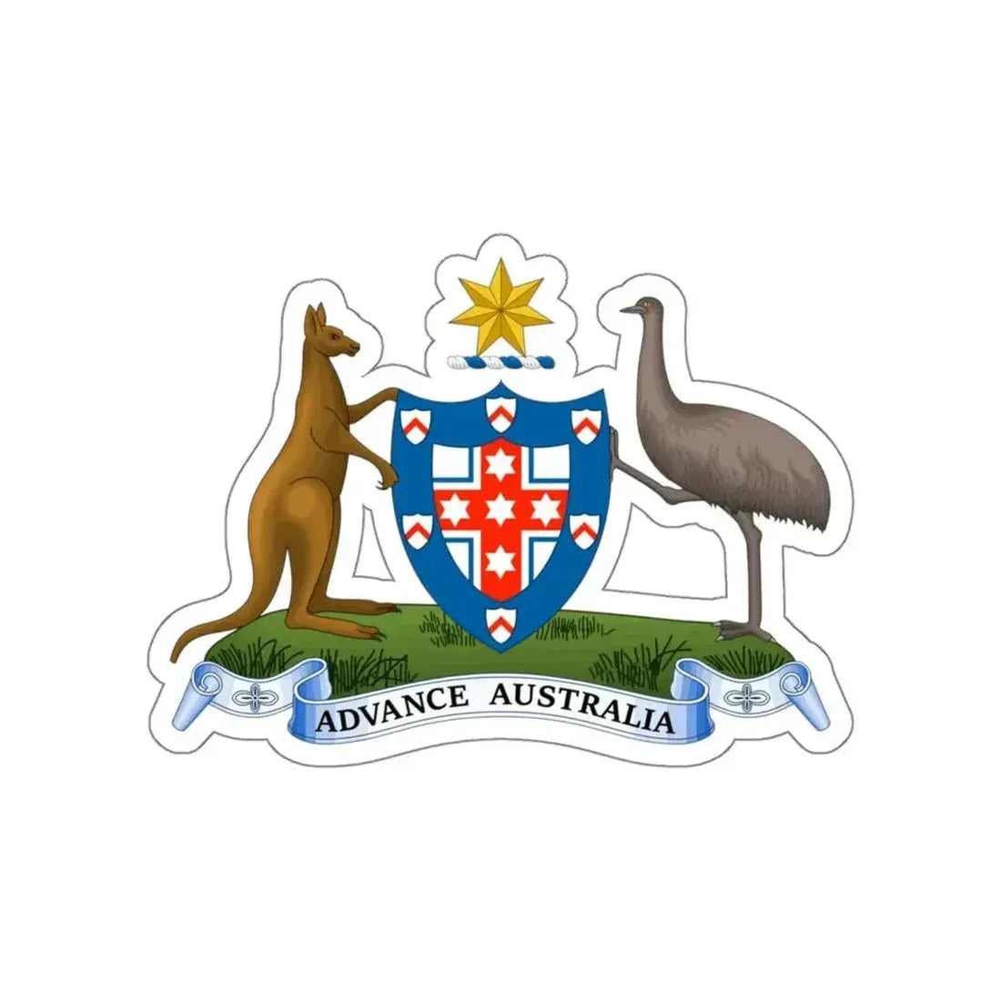 Coat of arms of Australia (1908–1912) STICKER Vinyl Die-Cut Decal - The Sticker Space