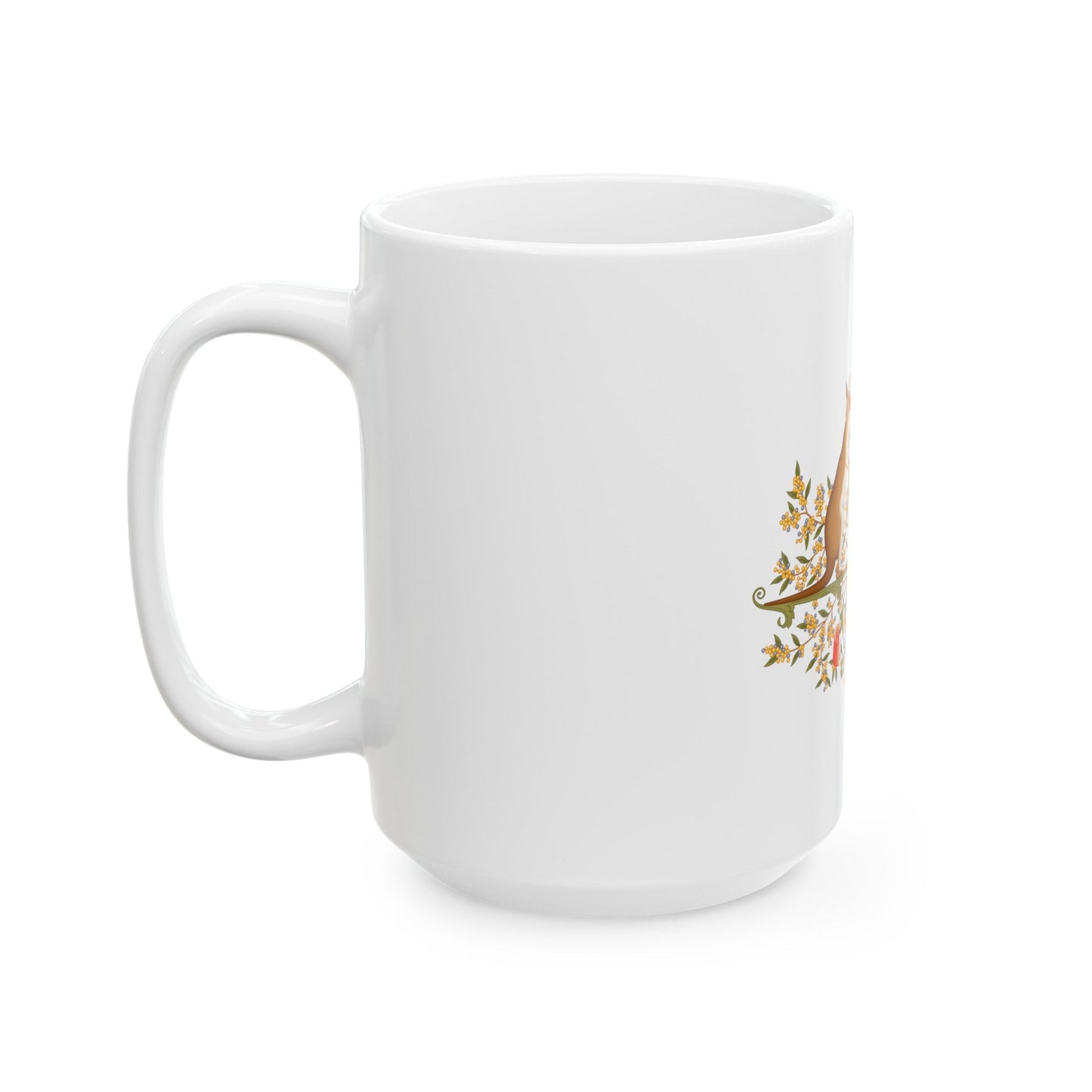 Coat of Arms of Australia - White Coffee Mug-The Sticker Space