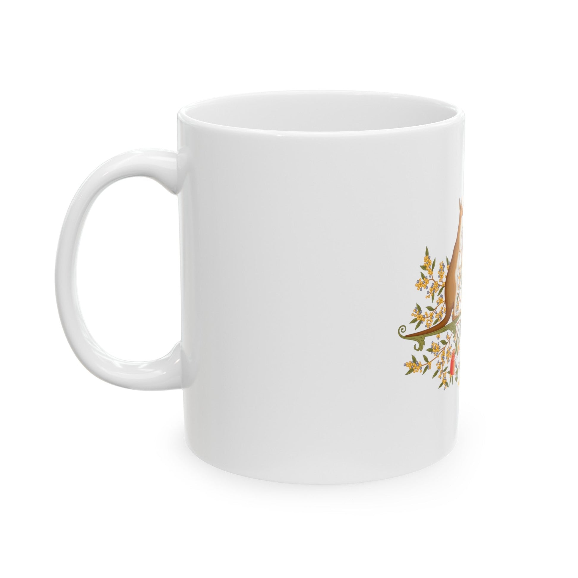 Coat of Arms of Australia - White Coffee Mug-The Sticker Space