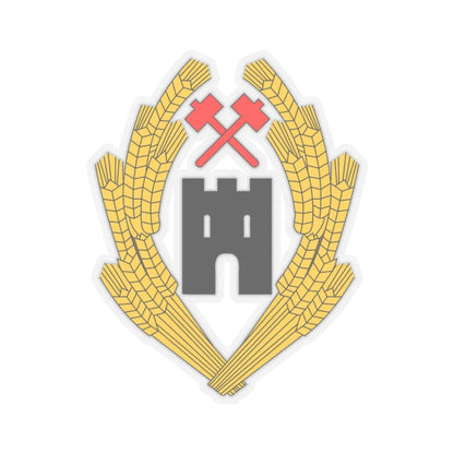 Coat of Arms of Austria 1918 - STICKER Vinyl Kiss-Cut Decal 2 Inch Transparent - The Sticker Space