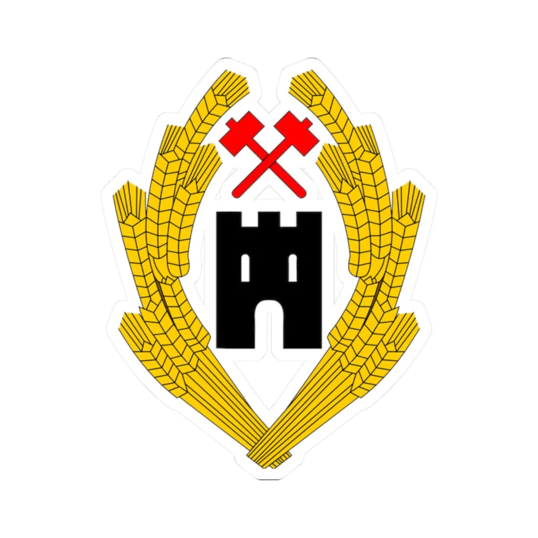 Coat of Arms of Austria 1918 - STICKER Vinyl Kiss-Cut Decal 2 Inch White - The Sticker Space