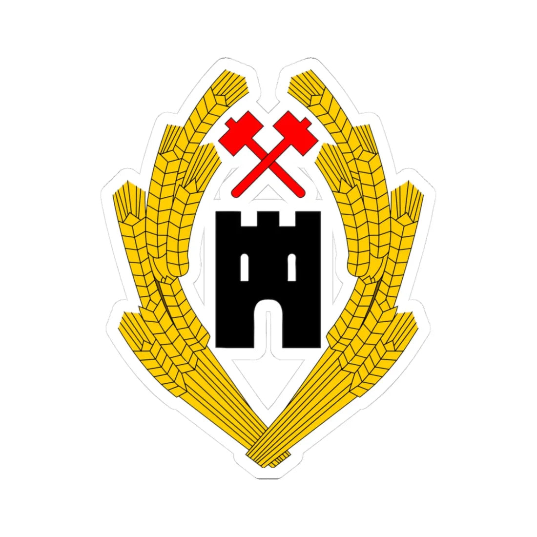Coat of Arms of Austria 1918 - STICKER Vinyl Kiss-Cut Decal 3 Inch White - The Sticker Space
