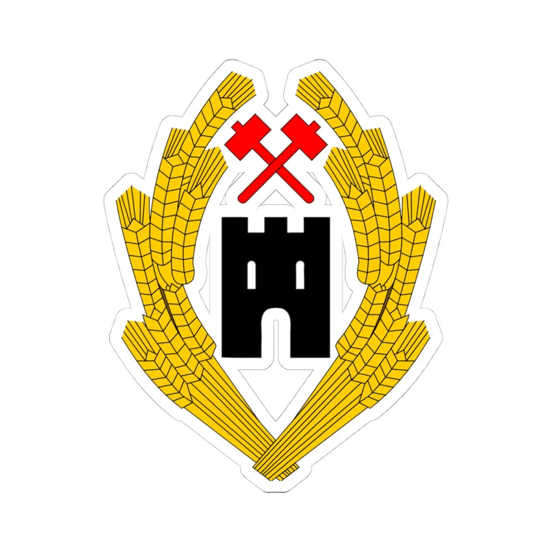Coat of Arms of Austria 1918 - STICKER Vinyl Kiss-Cut Decal 4 Inch White - The Sticker Space