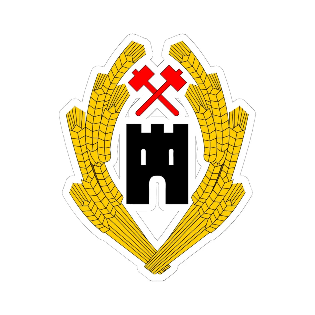 Coat of Arms of Austria 1918 - STICKER Vinyl Kiss-Cut Decal 6 Inch White - The Sticker Space