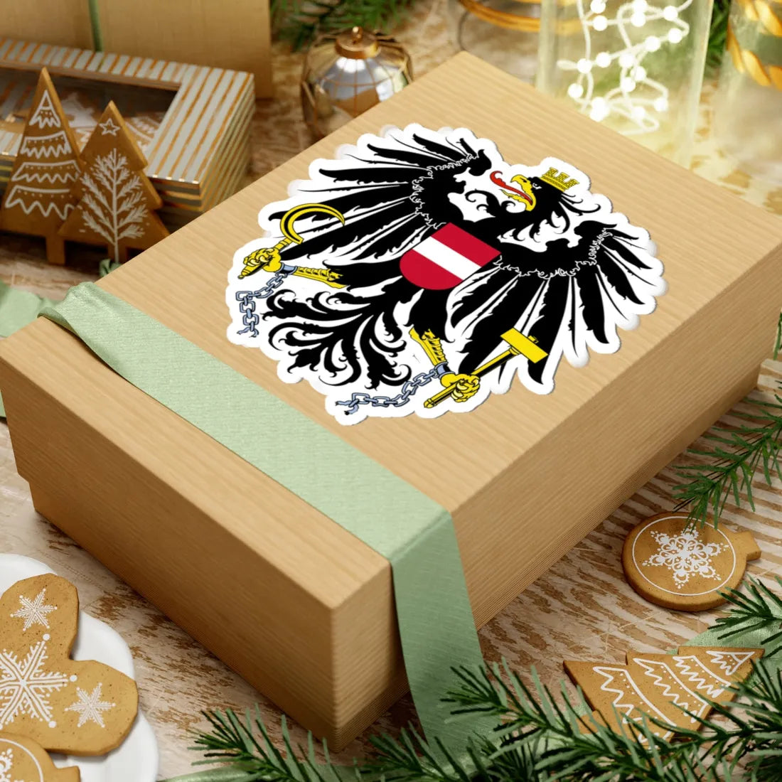 Coat of arms of Austria (Austria) (Coat of Arms) STICKER Vinyl Kiss-Cut Decal - The Sticker Space