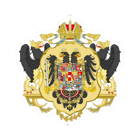 Coat of arms of Austria-Hungary 1846 (Austria) (Coat of Arms) STICKER Vinyl Kiss-Cut Decal 2 Inch White - The Sticker Space