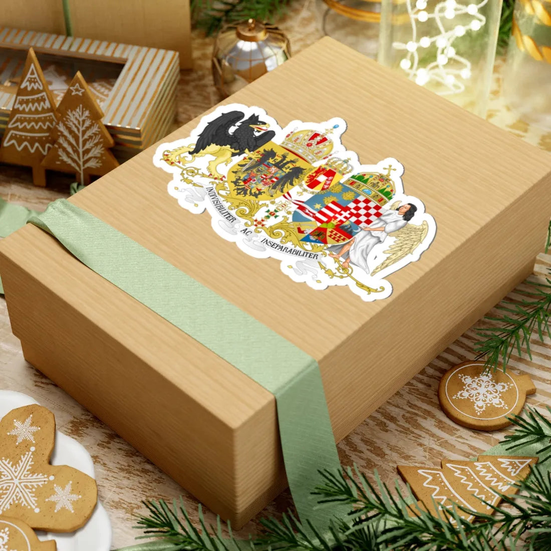 Coat of arms of Austria-Hungary 1914 (Austria) (Coat of Arms) STICKER Vinyl Kiss-Cut Decal - The Sticker Space