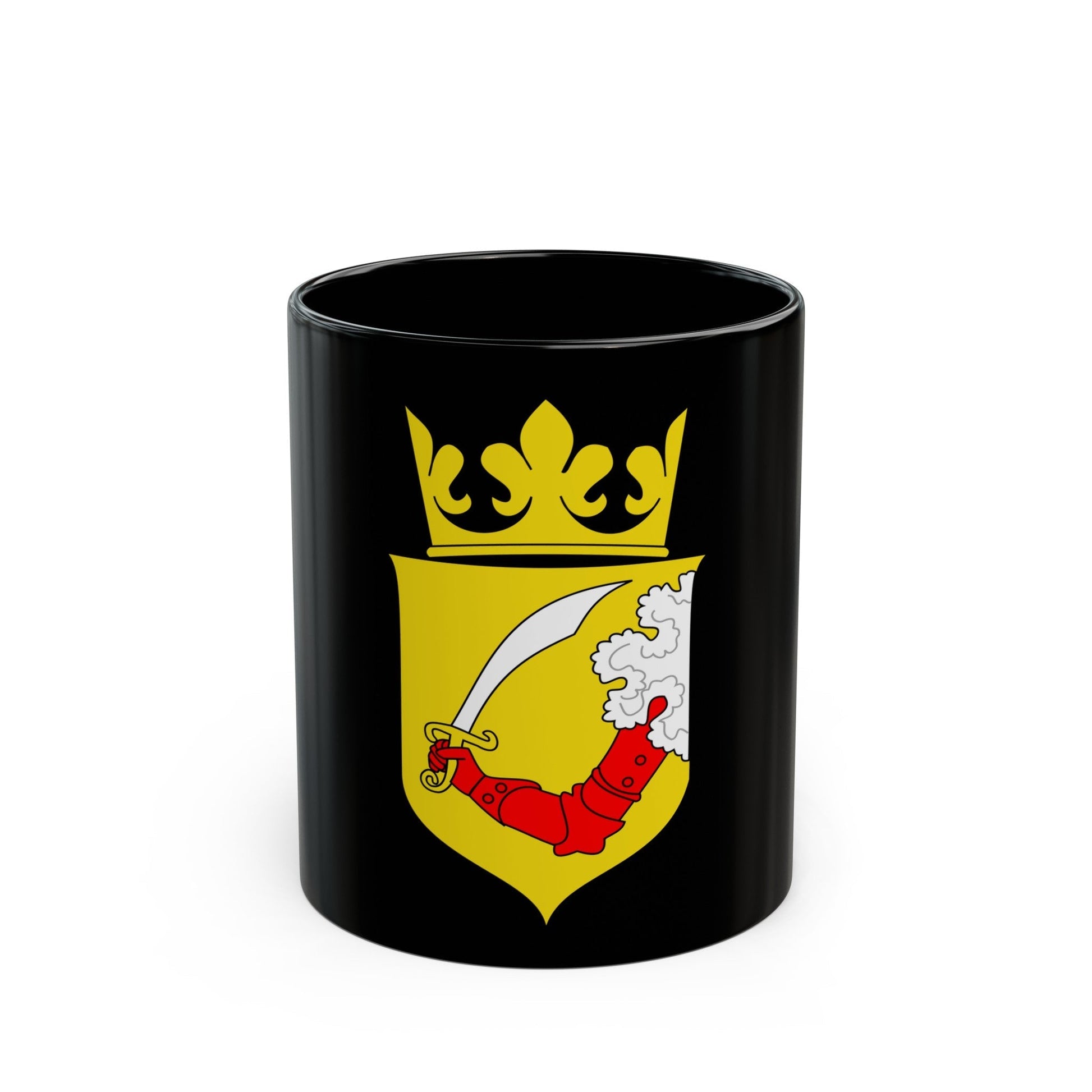 Coat of arms of Austrian Bosnia - Black Coffee Mug-11oz-The Sticker Space