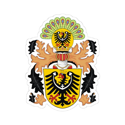 Coat of arms of Austrian Silesia (Czech Republic) (Coat of Arms) STICKER Vinyl Kiss-Cut Decal 4 Inch White - The Sticker Space