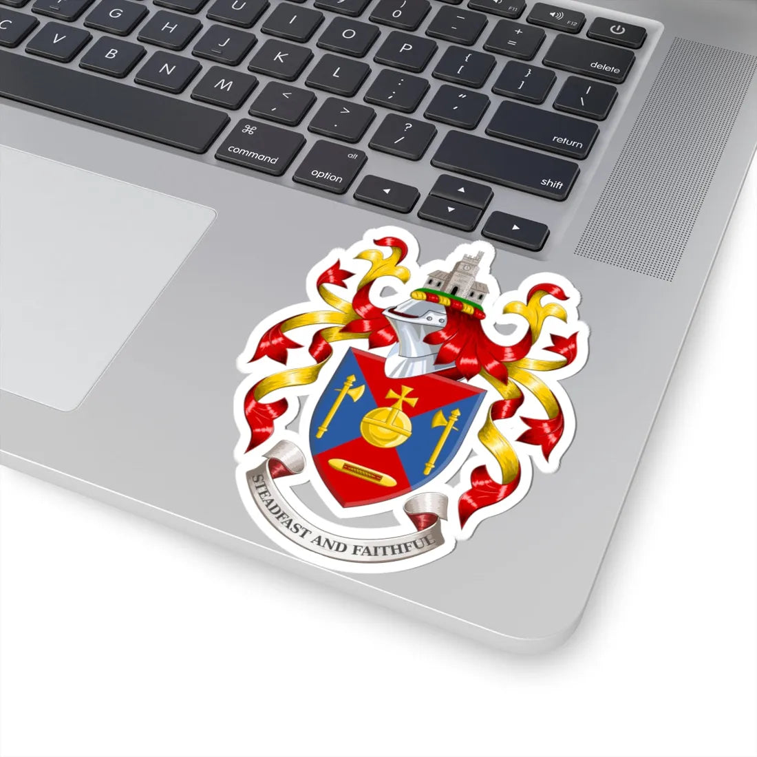 Coat of arms of Axminster Town Council (England) (Coat of Arms) STICKER Vinyl Kiss-Cut Decal - The Sticker Space