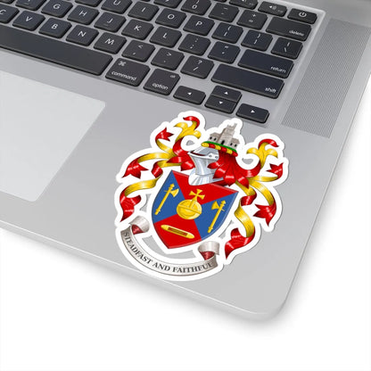 Coat of arms of Axminster Town Council (England) (Coat of Arms) STICKER Vinyl Kiss-Cut Decal - The Sticker Space