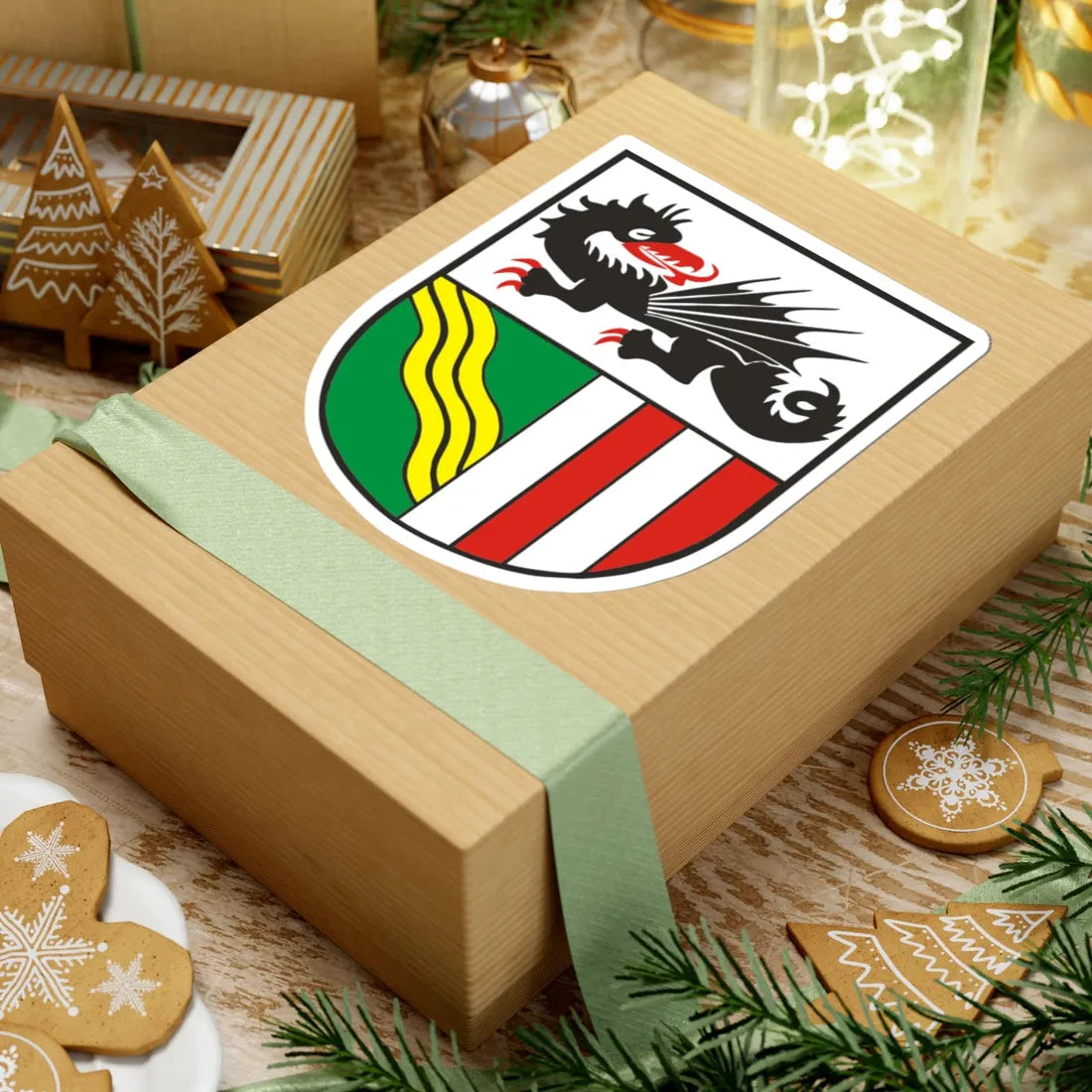 Coat of Arms of Bad Goisern (Austria) (Coat of Arms) STICKER Vinyl Kiss-Cut Decal - The Sticker Space