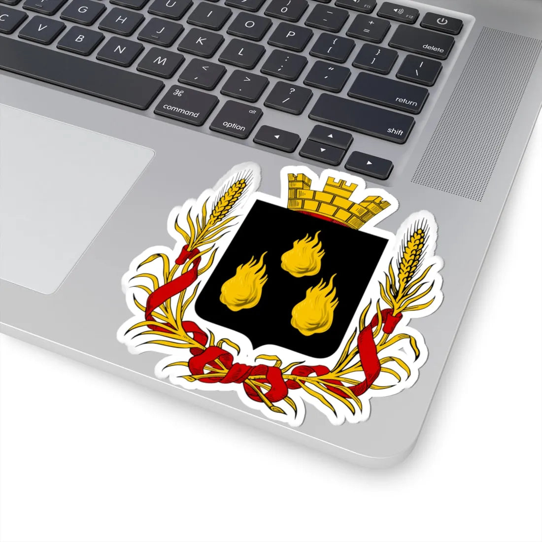 Coat of arms of Baku 1883 (Russia) (Coat of Arms) STICKER Vinyl Kiss-Cut Decal - The Sticker Space
