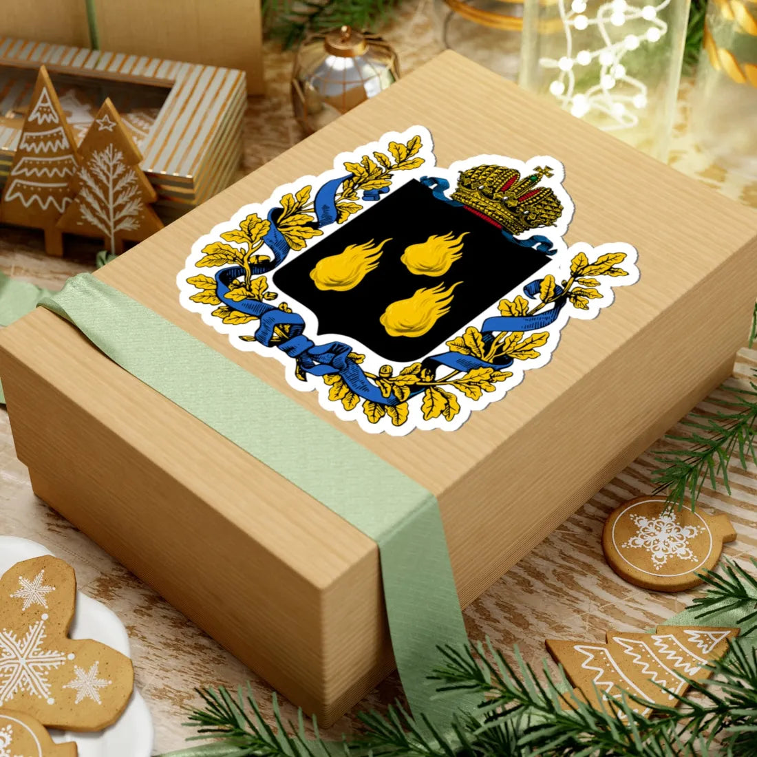 Coat of arms of Baku Governorate 1883 (Russia) (Coat of Arms) STICKER Vinyl Kiss-Cut Decal - The Sticker Space