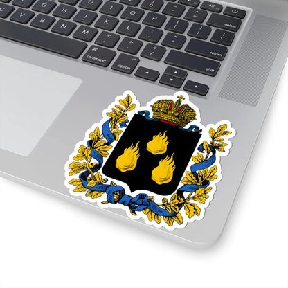 Coat of arms of Baku Governorate 1883 (Russia) (Coat of Arms) STICKER Vinyl Kiss-Cut Decal - The Sticker Space