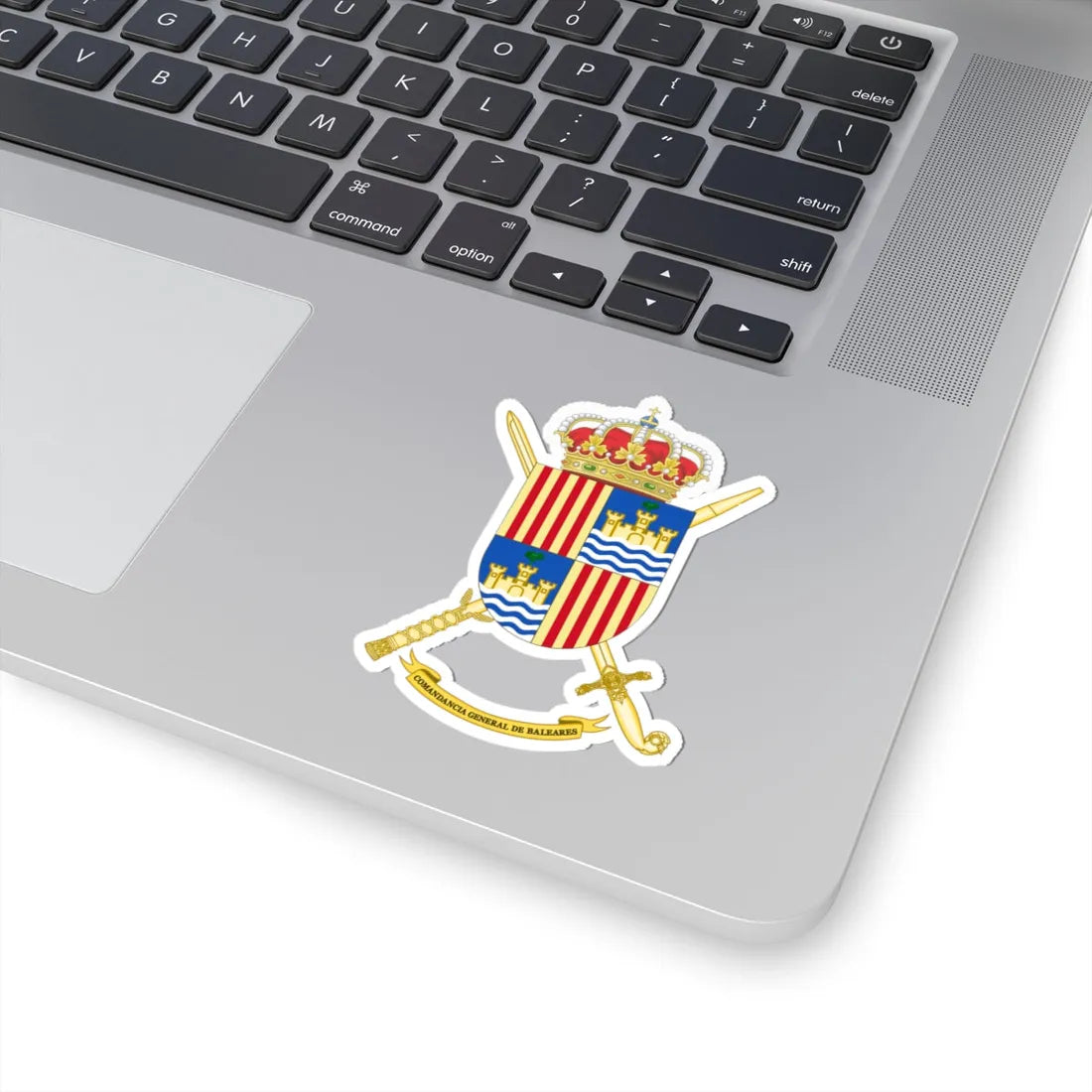 Coat of Arms of Balearics General Command (Spain) (Coat of Arms) STICKER Vinyl Kiss-Cut Decal - The Sticker Space