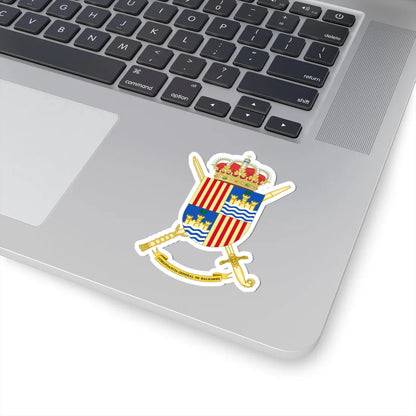 Coat of Arms of Balearics General Command (Spain) (Coat of Arms) STICKER Vinyl Kiss-Cut Decal - The Sticker Space