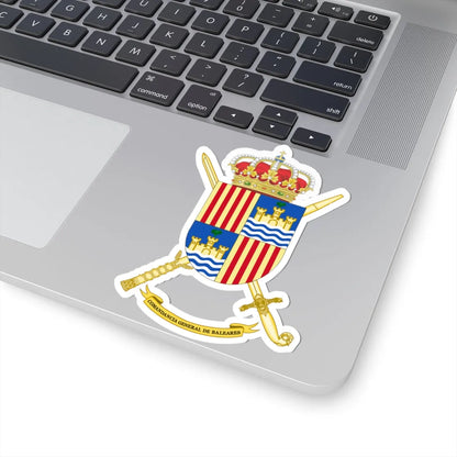 Coat of Arms of Balearics General Command (Spain) (Coat of Arms) STICKER Vinyl Kiss-Cut Decal - The Sticker Space