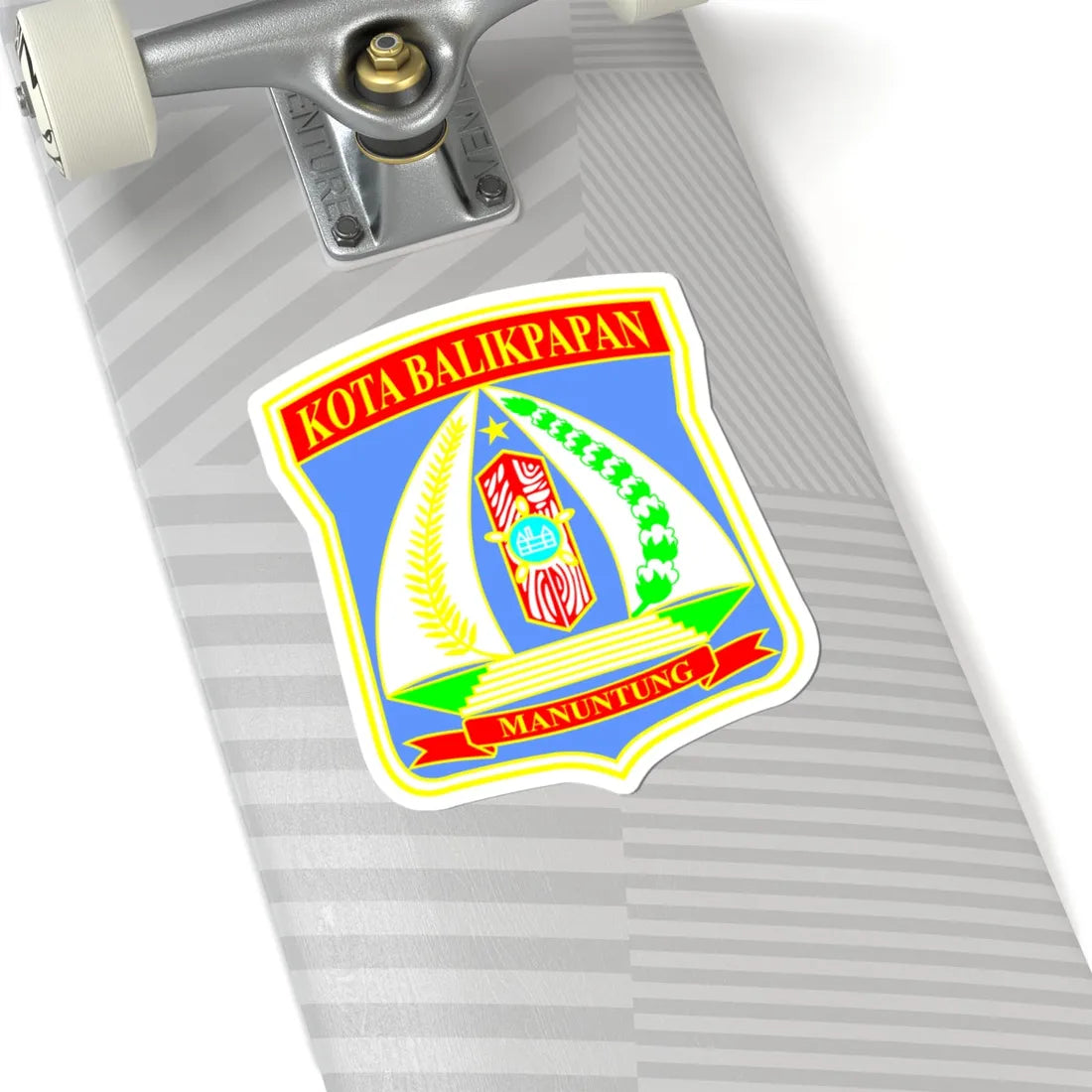 Coat of arms of Balikpapan (Indonesia) (Coat of Arms) STICKER Vinyl Kiss-Cut Decal - The Sticker Space