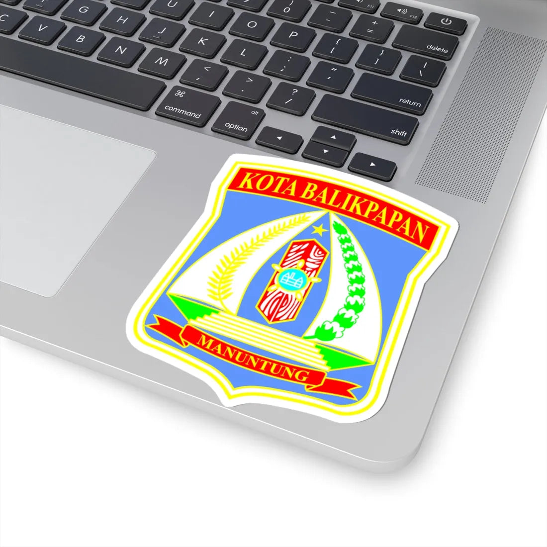 Coat of arms of Balikpapan (Indonesia) (Coat of Arms) STICKER Vinyl Kiss-Cut Decal - The Sticker Space