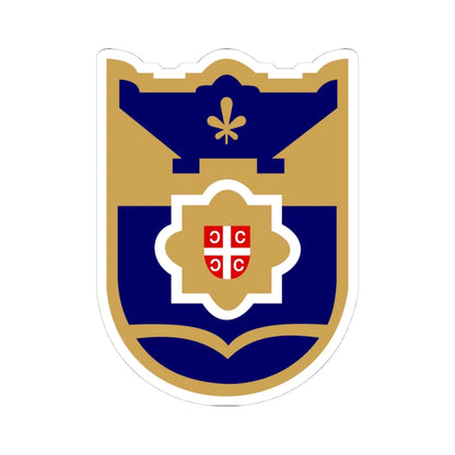 Coat of arms of Banja Luka (Bosnia and Herzegovina) (Coat of Arms) STICKER Vinyl Kiss-Cut Decal 4 Inch White - The Sticker Space