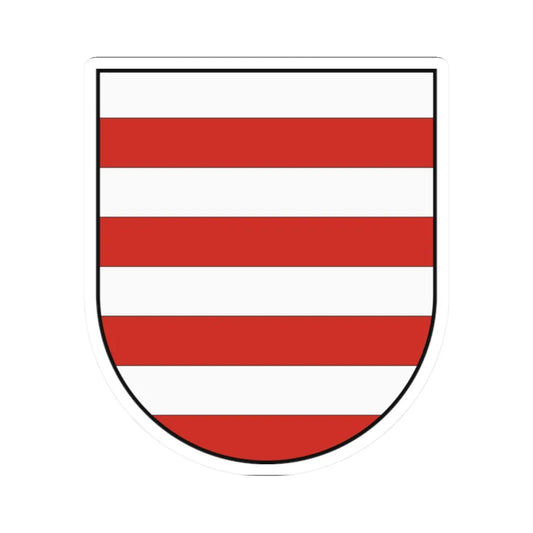 Coat of Arms of Banská Bystrica (Slovakia) (Coat of Arms) STICKER Vinyl Kiss-Cut Decal 2 Inch White - The Sticker Space