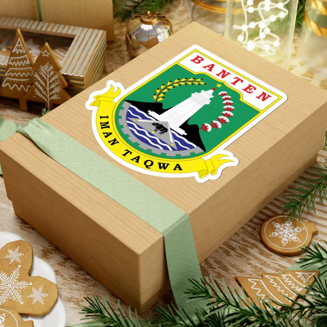 Coat of arms of Banten (Indonesia) (Coat of Arms) STICKER Vinyl Kiss-Cut Decal - The Sticker Space