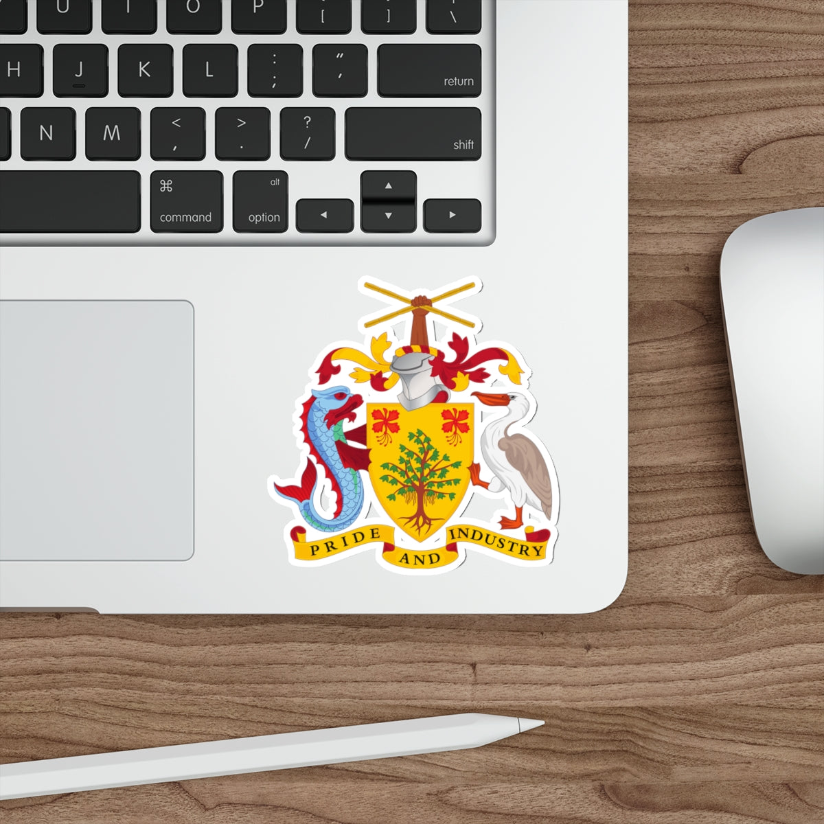 Coat of arms of Barbados STICKER Vinyl Die-Cut Decal-The Sticker Space