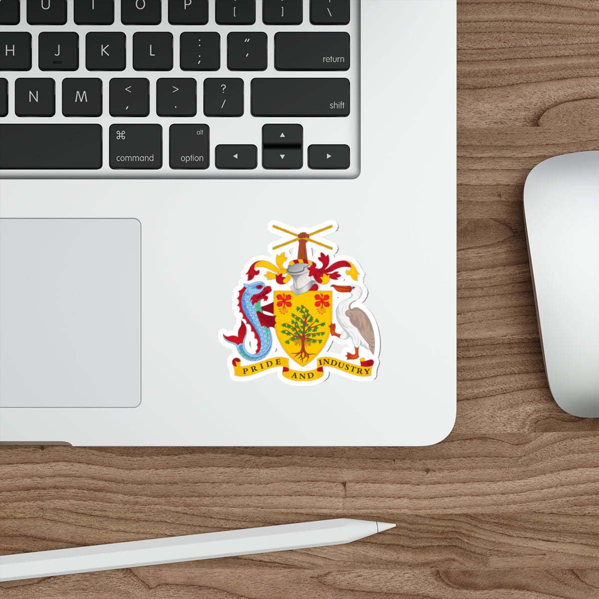 Coat of arms of Barbados STICKER Vinyl Die-Cut Decal-The Sticker Space