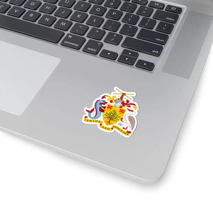 Coat of arms of Barbados - STICKER Vinyl Kiss-Cut Decal - The Sticker Space