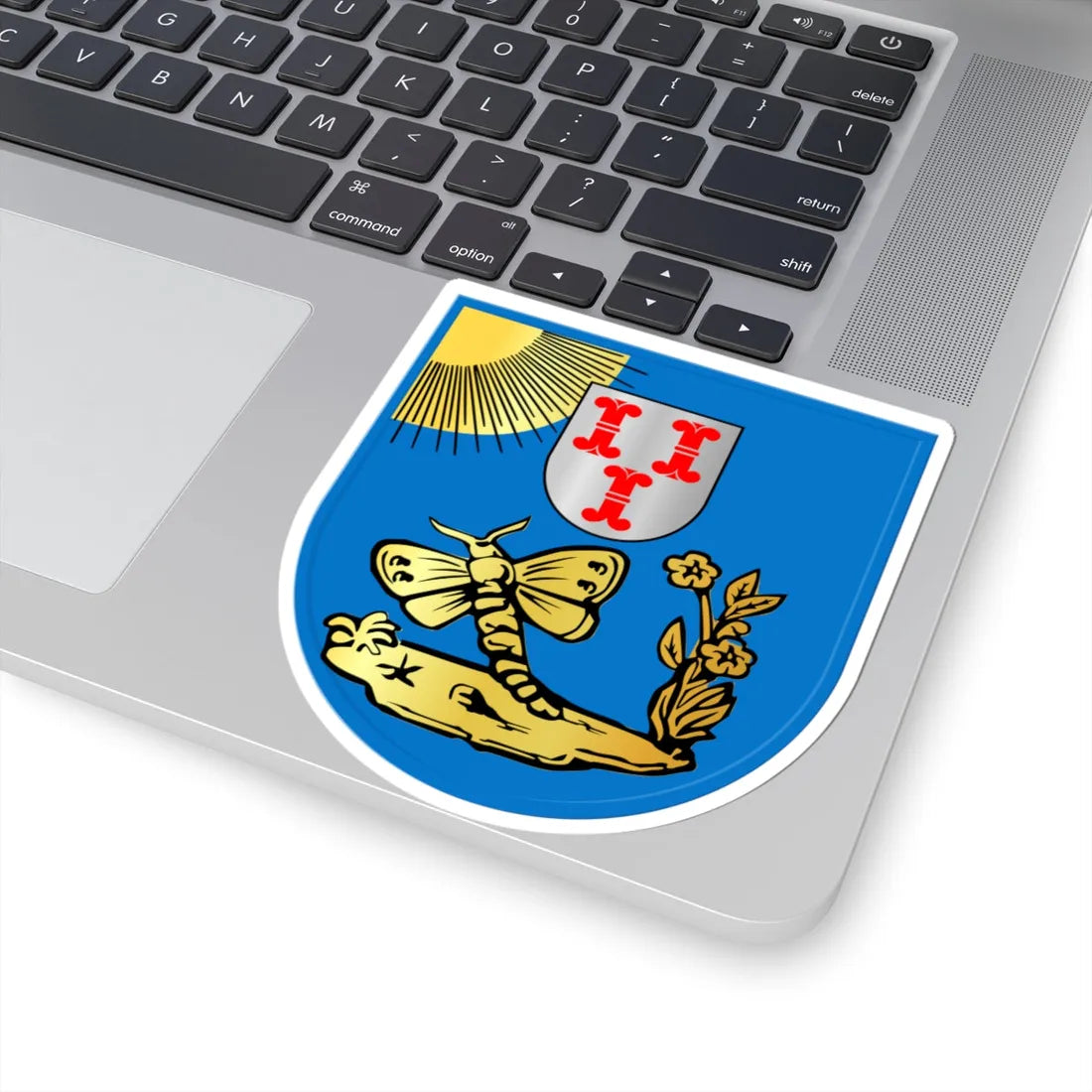 Coat of arms of Barneveld (Netherlands) (Coat of Arms) STICKER Vinyl Kiss-Cut Decal - The Sticker Space