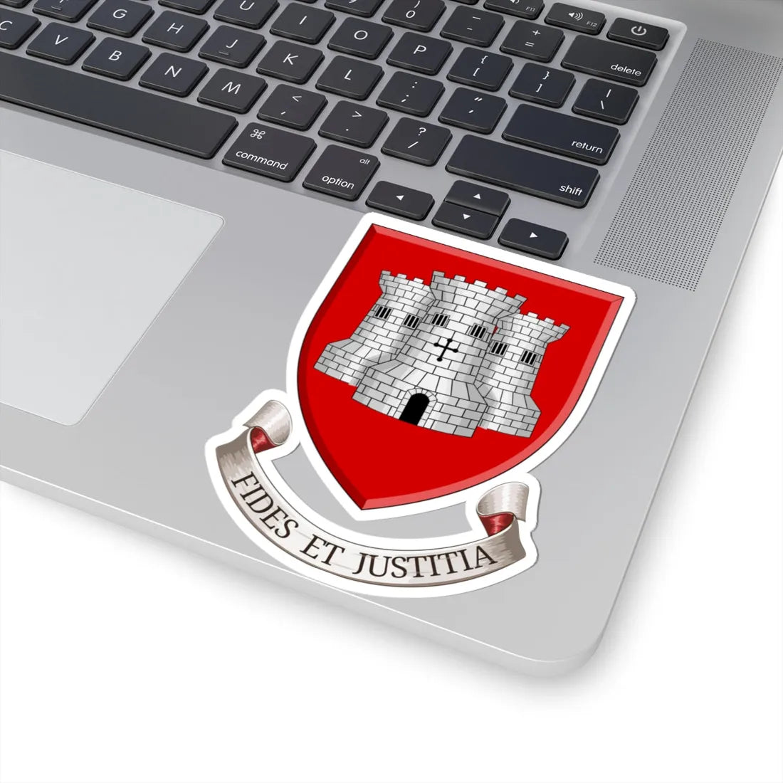Coat of arms of Barnstaple Town Council (England) (Coat of Arms) STICKER Vinyl Kiss-Cut Decal - The Sticker Space