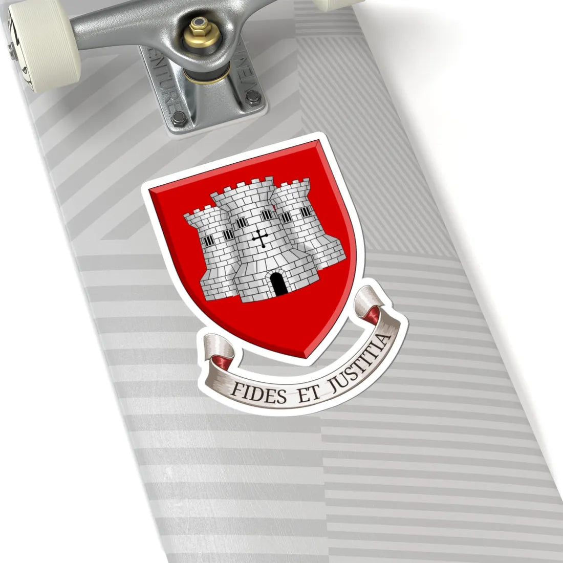 Coat of arms of Barnstaple Town Council (England) (Coat of Arms) STICKER Vinyl Kiss-Cut Decal - The Sticker Space