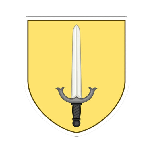 Coat of arms of Barrington Rhode Island (United States) (Coat of Arms) STICKER Vinyl Kiss-Cut Decal 2 Inch White - The Sticker Space