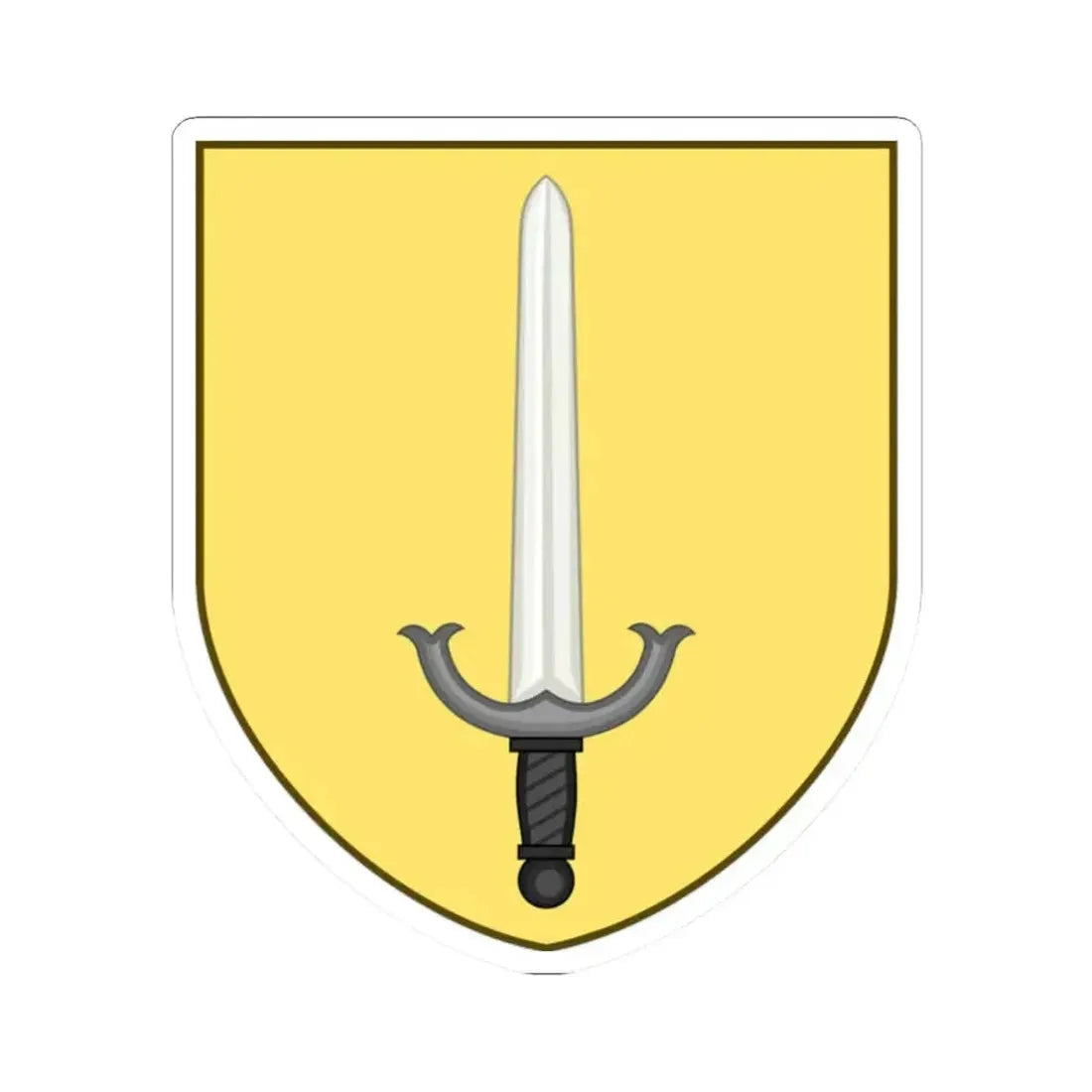 Coat of arms of Barrington Rhode Island (United States) STICKER Vinyl Kiss-Cut Decal 2 Inch White - The Sticker Space