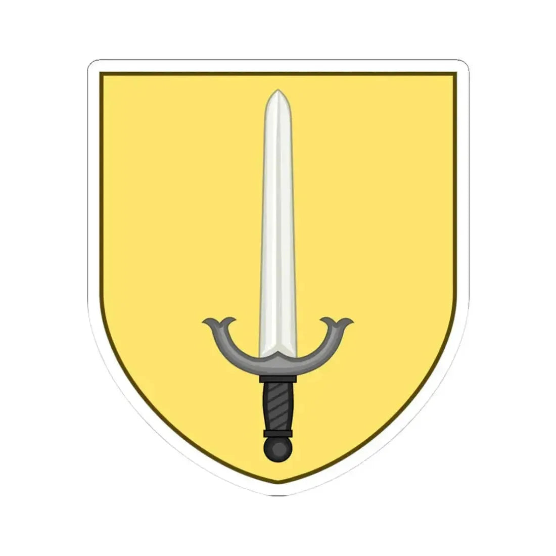 Coat of arms of Barrington Rhode Island (United States) STICKER Vinyl Kiss-Cut Decal 3 Inch White - The Sticker Space