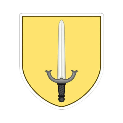 Coat of arms of Barrington Rhode Island (United States) STICKER Vinyl Kiss-Cut Decal 3 Inch White - The Sticker Space