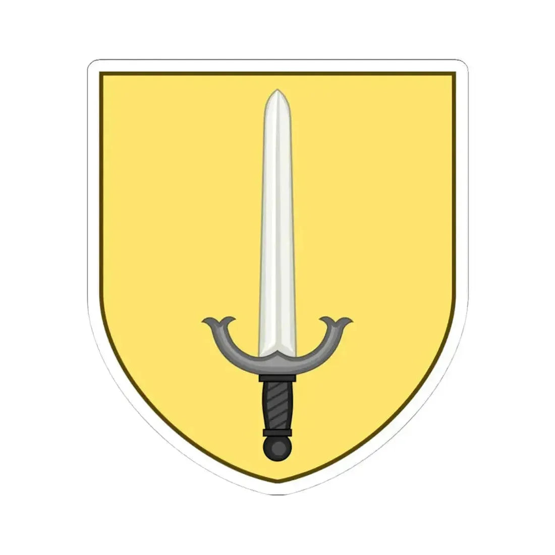 Coat of arms of Barrington Rhode Island (United States) STICKER Vinyl Kiss-Cut Decal 4 Inch White - The Sticker Space