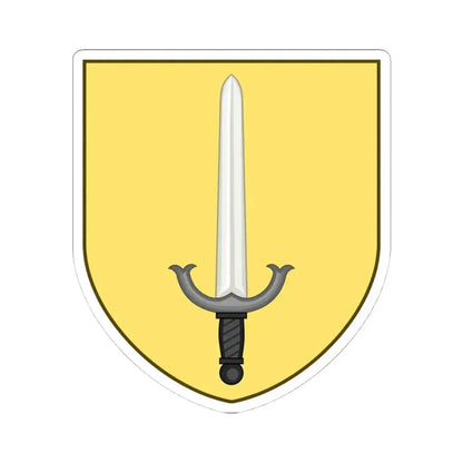 Coat of arms of Barrington Rhode Island (United States) STICKER Vinyl Kiss-Cut Decal 4 Inch White - The Sticker Space