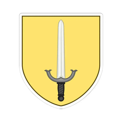 Coat of arms of Barrington Rhode Island (United States) STICKER Vinyl Kiss-Cut Decal 6 Inch White - The Sticker Space