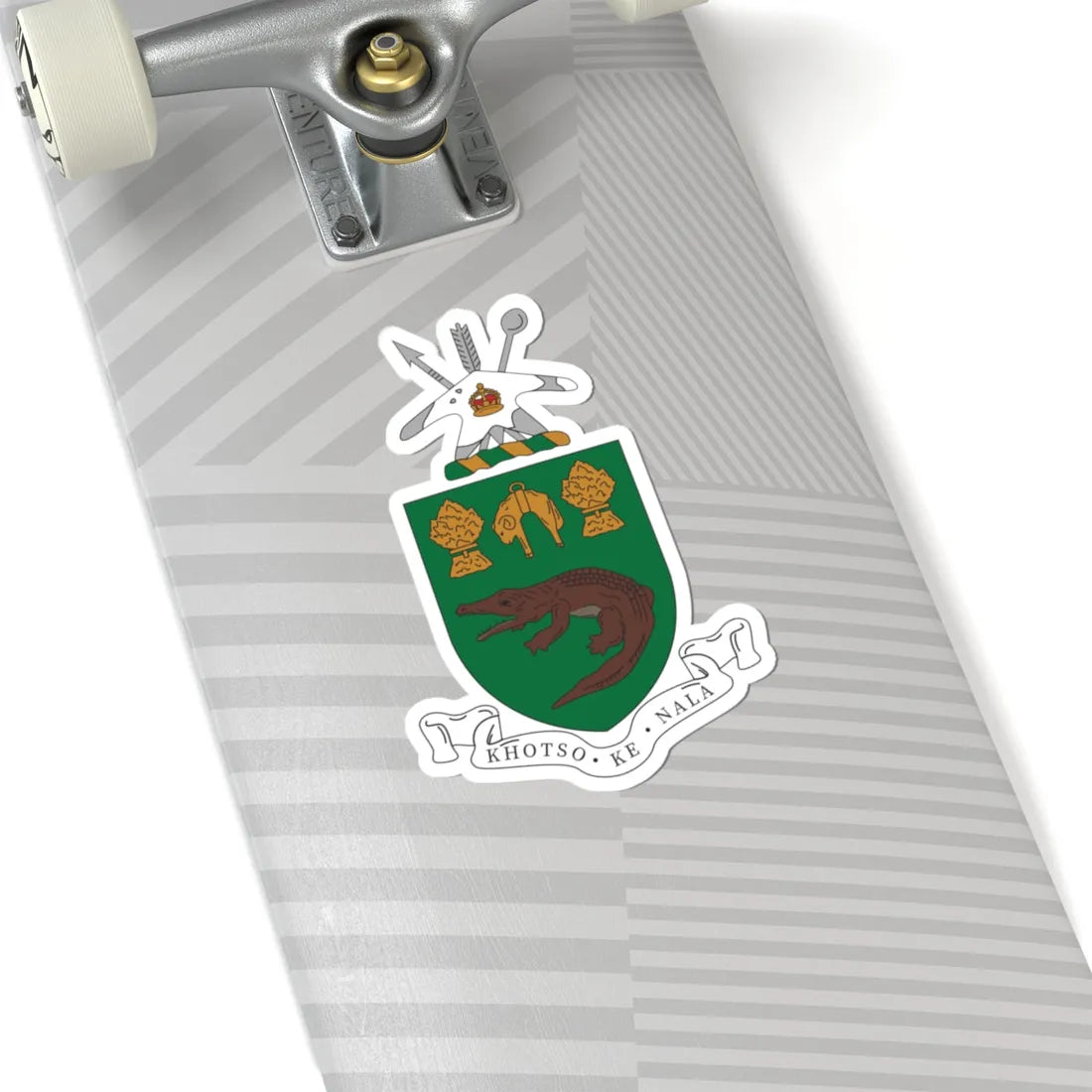 Coat of arms of Basutoland 1951-1966 (Lesotho) (Coat of Arms) STICKER Vinyl Kiss-Cut Decal - The Sticker Space