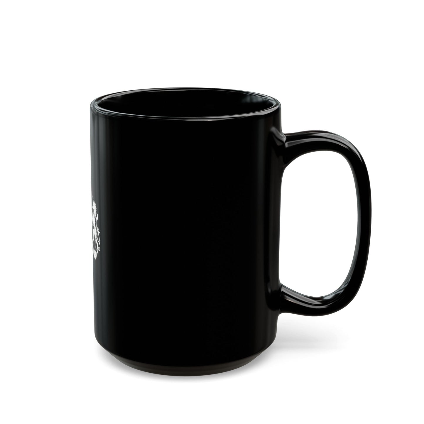 Coat of arms of Bechuanaland Protectorate - Black Coffee Mug-The Sticker Space