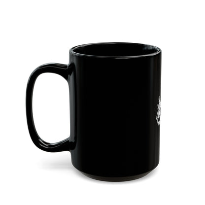 Coat of arms of Bechuanaland Protectorate - Black Coffee Mug-The Sticker Space